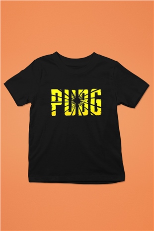 PUBG Siyah Unisex Çocuk Tişört