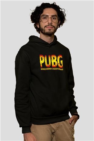 PUBG Siyah Unisex Hoodie