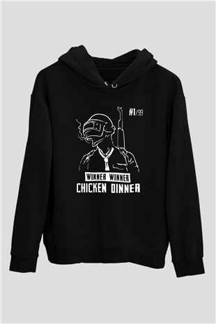 PUBG Siyah Unisex Hoodie