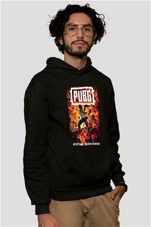 PUBG Siyah Unisex Hoodie