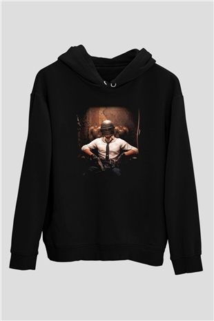 PUBG Siyah Unisex Hoodie