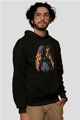 PUBG Siyah Unisex Hoodie