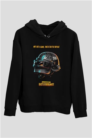 PUBG Siyah Unisex Hoodie