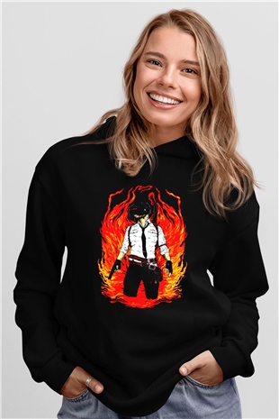 PUBG Siyah Unisex Hoodie