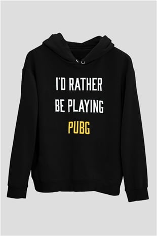 PUBG Siyah Unisex Hoodie