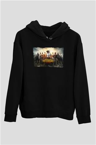 PUBG Siyah Unisex Hoodie