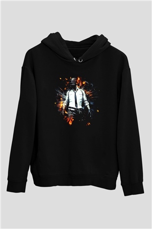 PUBG Siyah Unisex Hoodie