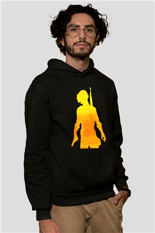 PUBG Siyah Unisex Hoodie
