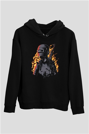 PUBG Siyah Unisex Hoodie