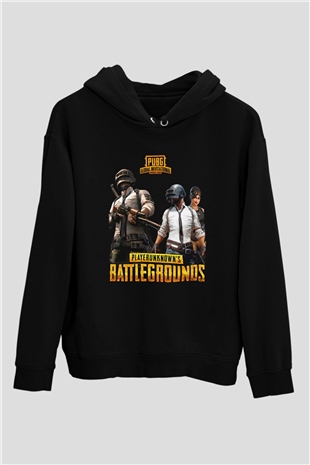 PUBG Siyah Unisex Hoodie