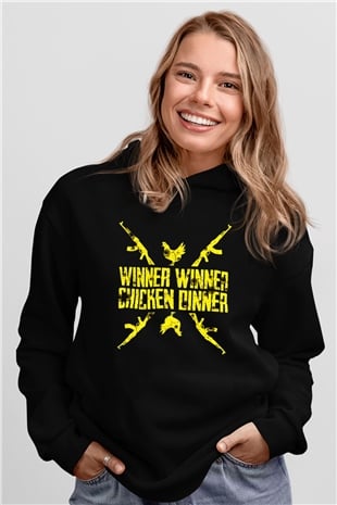 PUBG Siyah Unisex Hoodie