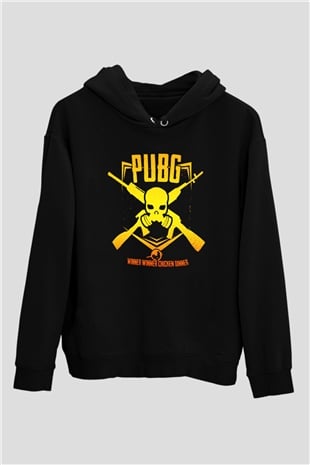 PUBG Siyah Unisex Hoodie
