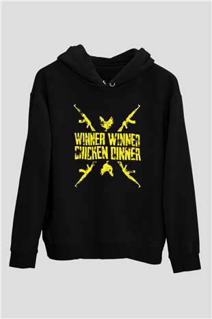 PUBG Siyah Unisex Hoodie