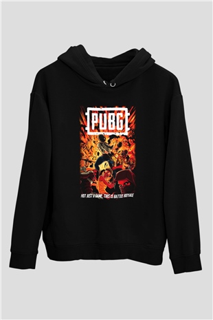 PUBG Siyah Unisex Hoodie