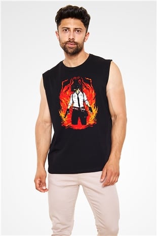 PUBG Siyah Unisex Kolsuz Tişört