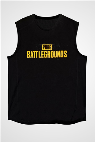 PUBG Siyah Unisex Kolsuz Tişört