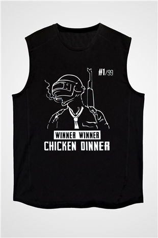 PUBG Siyah Unisex Kolsuz Tişört