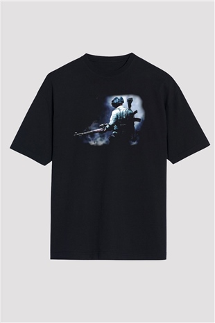 PUBG Siyah Unisex Oversize Tişört T-Shirt