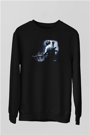 PUBG Siyah Unisex Sweatshirt