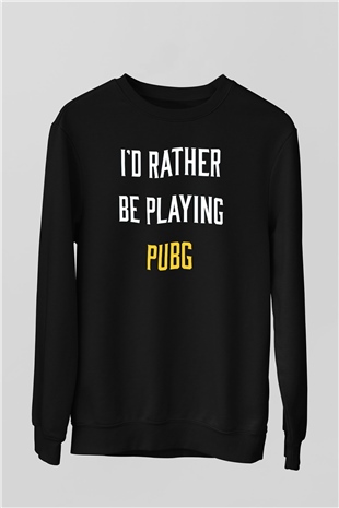PUBG Siyah Unisex Sweatshirt