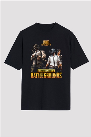 PUBG Siyah Oversize Tişört Oversize T-shirt