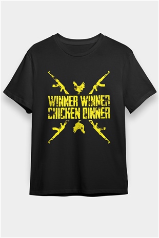 PUBG Siyah Unisex Tişört T-Shirt