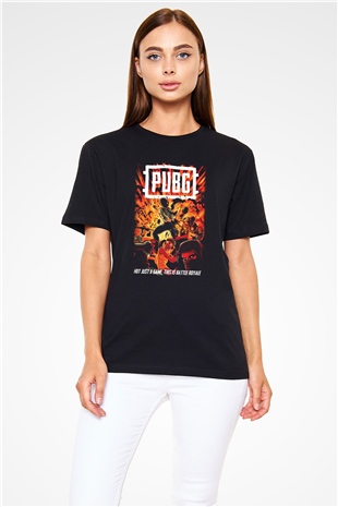 PUBG Siyah Unisex Tişört T-Shirt