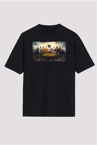 PUBG Siyah Oversize Tişört Oversize T-shirt