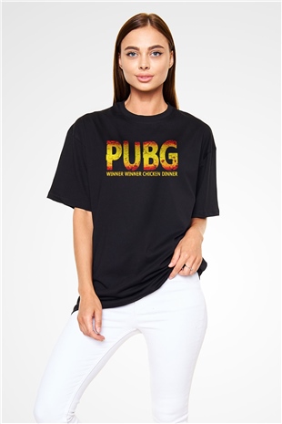 PUBG Siyah Oversize Tişört Oversize T-shirt