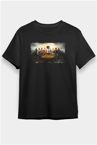 PUBG Siyah Unisex Tişört T-Shirt