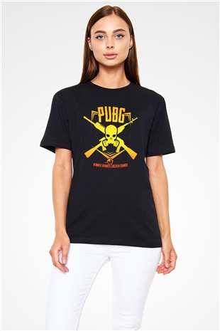 PUBG Siyah Unisex Tişört T-Shirt
