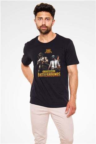PUBG Siyah Unisex Tişört T-Shirt