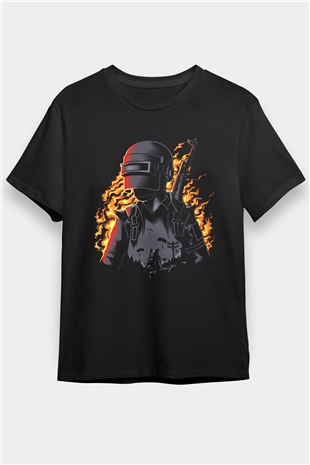 PUBG Siyah Unisex Tişört T-Shirt