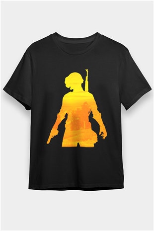 PUBG Siyah Unisex Tişört T-Shirt