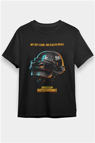 PUBG Siyah Unisex Tişört T-Shirt
