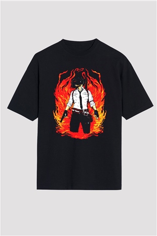 PUBG Siyah Oversize Tişört Oversize T-shirt