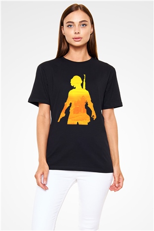 PUBG Siyah Unisex Tişört T-Shirt