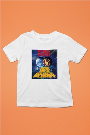 Public Enemy Baskılı Beyaz Unisex Çocuk Tişört