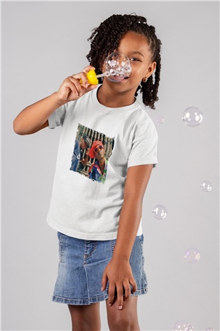 Public Enemy Baskılı Unisex Beyaz Çocuk Tişört