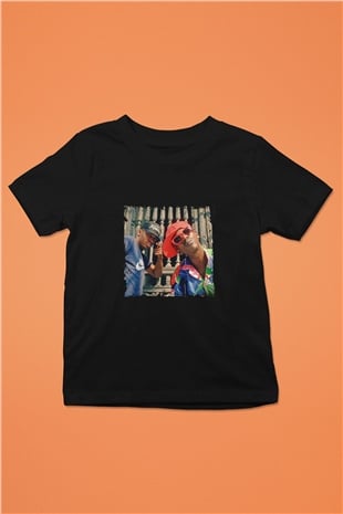 Public Enemy Baskılı Unisex Siyah Çocuk Tişört