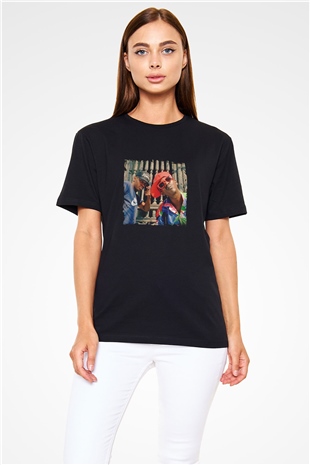 Public Enemy Baskılı Unisex Siyah Tişört