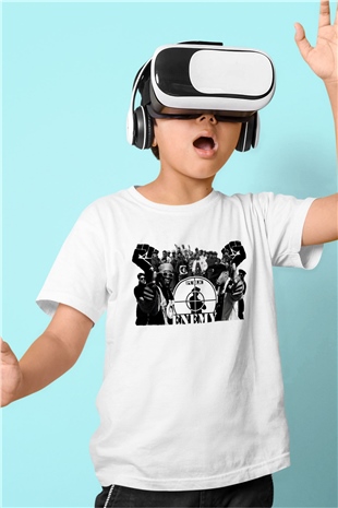 Public Enemy Beyaz Unisex Çocuk Tişört