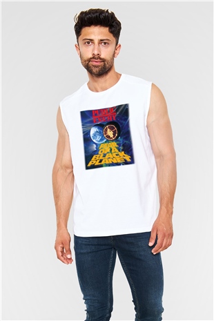Public Enemy Beyaz Unisex Kolsuz Tişört