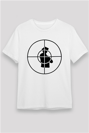 Public Enemy Beyaz Unisex Tişört T-Shirt - TişörtFabrikası