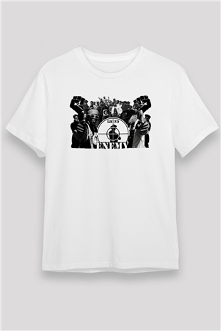 Public Enemy Beyaz Unisex Tişört T-Shirt - TişörtFabrikası
