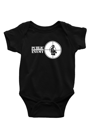 Public Enemy Siyah Bebek Body - Zıbın