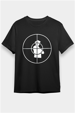 Public Enemy Siyah Unisex Tişört T-Shirt - TişörtFabrikası