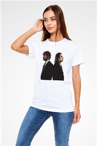 Pulp Fiction Beyaz Unisex Tişört T-Shirt