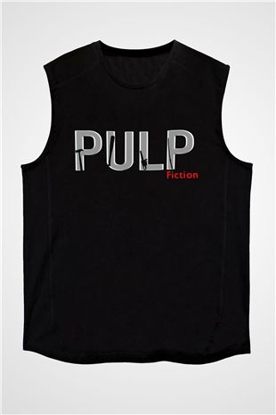 Pulp Fiction Siyah Unisex Kolsuz Tişört