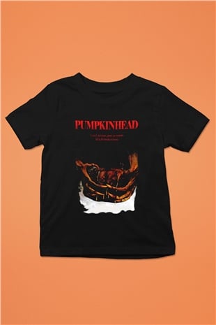 Pumpkinhead Baskılı Siyah Unisex Çocuk Tişört